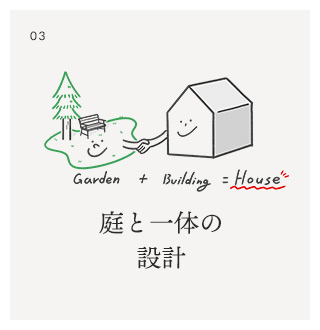 庭と一体の設計